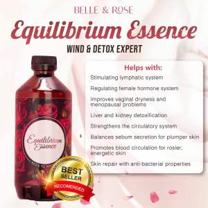 【100% Authentic】Belle & Rose Equilibrium Essence Feminine Care Detox Massage Oil Hormone Balance Warming Care |玫瑰精油 女性保养 排湿精油 按摩精油 女性调理