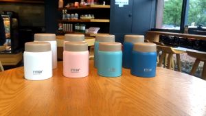 TYESO TS-8764A/TS-8765A 220ml/280ml Modern Insulated Thermos Food Jar Keep Hot And Cold Food-grade 304 stainless Steel Stewed Pot Heat Preservation Baby Kid Porridge Soup Easy Carry Travel Insulated Lunch Box