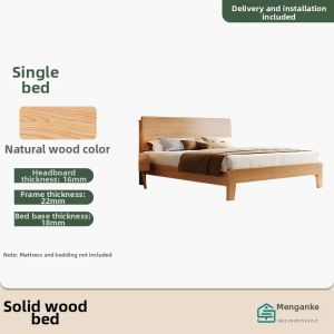 All Solid Wood Bed 1.8m 18mm Panels