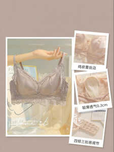 CHANGQIANGSHI | Large Bust Minimizer No Wire Comfort Large Size Reduce Side Fat Anti Sagging Sleep Bra Set