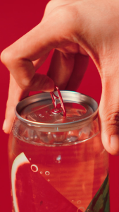 OKF Sparkling Fruit Drink - Strawberry and Watermelon 350mL