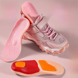 XIANZHAO | แผ่นรองรองเท้าปรับรูปขาแบนสำหรับเด็ก รองเท้าบู๊ตยืดหยุ่นสำหรับผู้ชายและผู้หญิง แผ่นรองรองเท้าแบบรัดกระดูกฝ่ามือ ช่วยลดความเจ็บปวดจากเท้าแบน