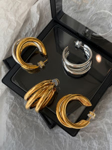 CAFFTI | Elegant Unique Triple Hoop Earrings