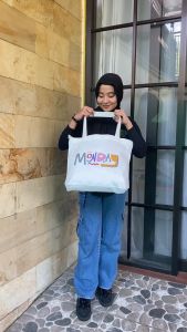 Tote Bag Aesthetic Quotes Tas Wanita Landscape Kuliah Fashion Laptop Resleting