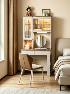 ZUNTONGGE | Minimalist Style Solid Wood Study Desk with Shelf