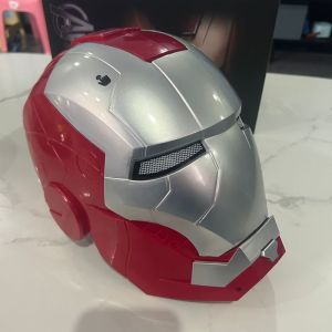 Bandai | Marvel Comics Iron Man Helmet Electric Wearable Mask 1:1 Automatic Opening And Closing Model Characters Adult Toys Birthday Gift