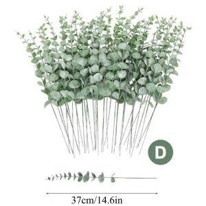 10/20PCS Artificial Eucalyptus Leaves Stems Bulk Leaf Artificial Plant DIY Home Decor Flowers for Wedding Bouquets Floral Decor