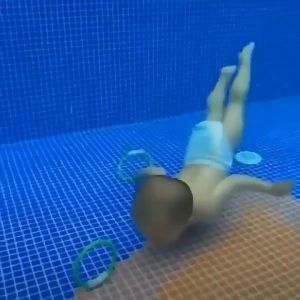 4pcs Mainan Cincin Selam Bawah Air Ring Latihan Renang Anak Untuk Latihan Menyelam / Berenang