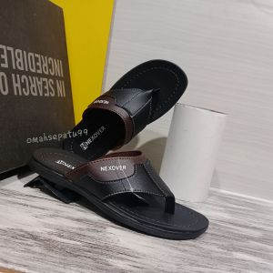 sandal japit pria terbaru hitam coklat l NEXOVER