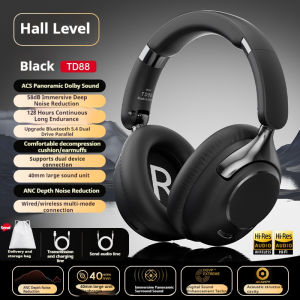 Newmsnr | 100H Play Time ANC Noise Reduction 9D Surround Sound Bluetooth Headphones Wireless Headsets Sports Gamer Earphones With HD Mic