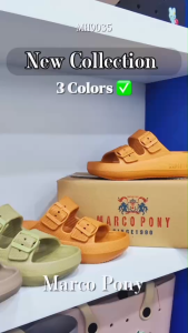Marco Pony รองเท้าแฟชั่นผู้หญิง กันลื่น ทนต่อการสึกหรอ อ่อนนุ่ม เบาสบาย ลางแจ้ง ลำลอง เหมาะกับฤดูร้อน รุ่น MH9035