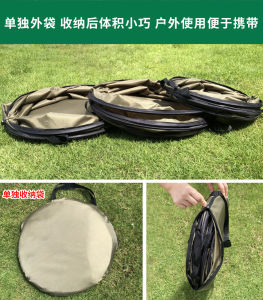 Portable Folding Oxford Cloth Leaf Trash Can Garden Supplies Outdoor Car Travel Self-Driving Leaf Bag Vehicle Trash Can
