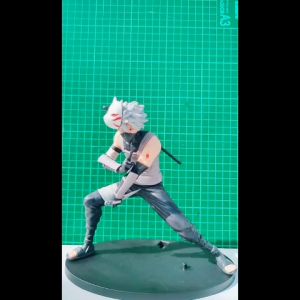 NARUTO : HATAKE KAKASHI ANBU - Action Figure Miniatur Topper Kue Pajangan Mainan Shinobi Kakasi