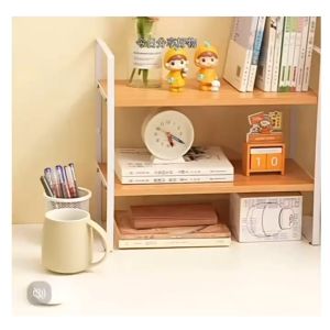 Happy🩵ชั้นวางสิ่งของ ชั้นวางหนังสือ อุปกรณ์ต่างๆ สำหรับจัดระเบียบโต๊ะ ให้ดูเรียบร้อยมากขึ้น