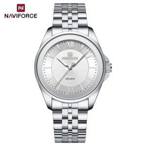 NAVIFORCE Watch for Women Quartz 3ATM Waterproof Stainless Steel Strap Ladies Creative Fashion Girls Gift Charming Wristwatches