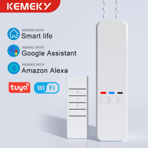 KEMEK Tuya Smart Wifi Blinds Motor Automatic Electric Roller Shade Controller App Control Works with Alexa Google Assistant