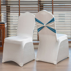 Elegant Satin Chair Covers for Banquet Hotels And Weddings Thick Integrated Butterfly Knot Universal Fit Restaurant Chairs
