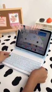 [คีย์บอร์ดไทย] คีย์บอร์ดBluetooth เมาส์ไร้สาย เชื่อมต่อง่าย พกพาง่ายใช้สำหรับคอมพิวเตอร์ สำหรับ แท็บเล็ต โทรศัพท์