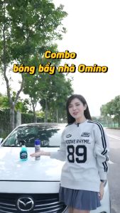 Bộ 2 sản phẩm Omino Nước Rửa Kính M86 500ml & Xịt Bóng Lốp M10 500ml - Chính Hãng Omino Vietnam