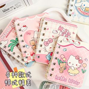 Sanrio Anime Series Kawaii Cartoon Notebook Kuromi My Melody Cinnamoroll Kitty Portable Student Diary Notebook Kids Gift