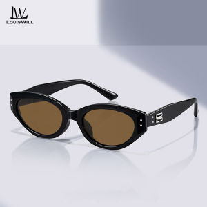 LouisWill Women Sunglasses Retro Cat’s Eye Sunglasses Narrow Frame Fashion Summer Sunglasses UV400 Protection Polarized Sunglasses Eyes Protection Eyewear Sun Glasses