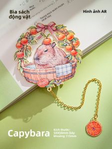 Kẹp Sách Kim Loại Dễ Thương Mignon Pet Garden AR Kẹp Sách Bằng Kim Loại Hình Chú Khỉ Penguin Và Thỏ Khăn Quàng Cổ Gấu Brownie