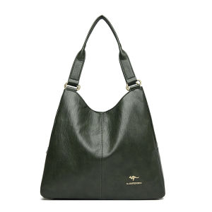 Kangaroo Genuine Leather Womens Tote Bag Large Capacity Soft Cowhide Single Shoulder Bag Fashionable Handbag for Daily Use