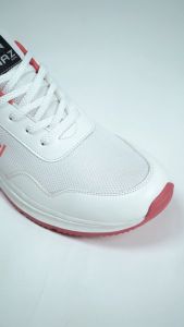 NAZREAL AINSLEY White Red - Sepatu Sneakers Casual Pria Terbaru / Sepatu Sport Pria