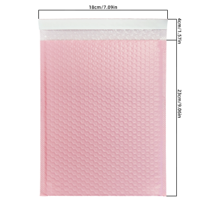 20 Chiếc Màu Hồng Trung Bình Bong Bóng Bưu Phẩm 18X23Cm Đệm Phong Bì Cho Quần Áo Nữ Cửa Hàng Trực Tuyến Boutique Vận Chuyển Bảo Vệ Đáng Tin Cậy