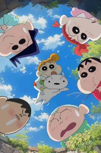 Bandai | Tranh Kim Cương Hoạt Hình Crayon Shin-chan Tranh Khảm DIY Trang Trí Nhà Cửa Tinh Tế Hình Vuông Chất Liệu Acrylic Dán Phủ Toàn Bộ Hơn 45 Màu Sắc