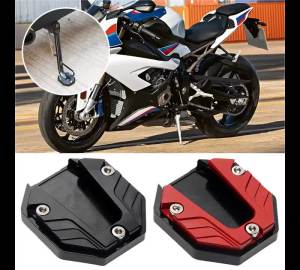 Scooter Motorbike Accessories Extension Foot Pad Support Plate Aluminum Alloy Motorcycle Bike Kickstand Extender Foot Side Stand