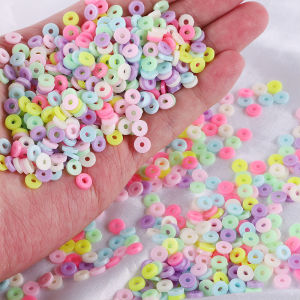 6mm Flat Round Plastic Acrylic Beads Chip Disk Loose Spacer Beads For DIY Jewelry Making Bracelets Necklace