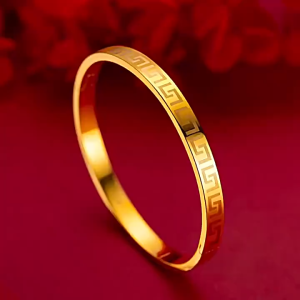 Jewelry 24k Gold Plated High Quality Very Slim Fashion Snless Steel Bangle Accessories For Women Bangles Lucky Charm Bracelet Non-Fading Smooth Adjustable Plated Jewelry Fashion Accessories Handwear
