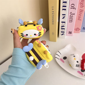 Bee Pattern Wireless Bluetooth Earphone Protective Case for Samsung Galaxy Buds3 pro Soft Silicon Shell Couple Cartoon Cute Charging Case Box