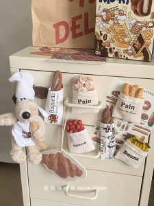 Tấm Lấp Mính Bánh Mì Treo Tường Kiểu Mỹ Rustic Moon Exchange Cotton Bag Bread Fridge Magnet Décoration Home Décor Personalized