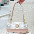 Tas Premium Pesta Brand DORIS Pink Elegan Motif Sisik Ular Shoulder kd 09. 