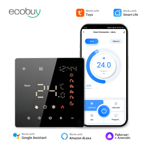 Tuya Wifi Thermostat Floor Heating Smart Thermostat Underfloor Heating Wifi Temperature Remote Controller for Google Home Alexa