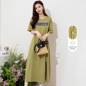 BALENO | Stylish Letter Print Straight Skirt Dress