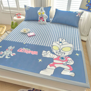 Customized Ultraman Kids Ice Silk Summer Mat 1 M 0.9M Student Dormitory Single Boy 1.2 Upper and Lower Bed 1.35