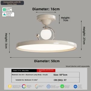 DGY | Creamy Style Minimalist Ultra-Thin UFO Light