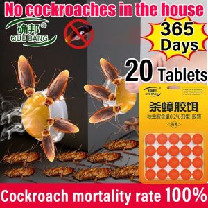 Ubat lipas【100% kills cockroaches】Cockroach Killer 20pcs/box Cockroach Bait cockroach killing rate A cockroach poisoned Whole litter died ubat lipas paling berkesan cockroaches trap Racun lipas蟑螂克星 蟑螂药 lipas killer ants killer bait