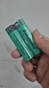 Pin sạc 18650 Panasonic 4.2V - 4.200mAh đầu bằng - Dùng cho quạt sạc đèn pin tông đơ...