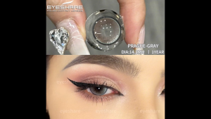Eyeshare Produk Baru PRAGUE Seri 1 Pasang Softlens Purple Gray Blue Brown Muda Contact Lens Softlens 14.2MM