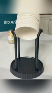 TWOL SHOP Stock no.244,1pcs Paper Cup Storage Holder for Plastic Cup and Disposable Paper Cups