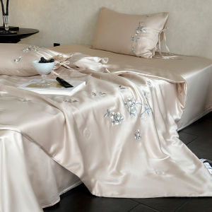 MANYILUN | Bộ Đồ Chăn Ga Gối Mùa Hè Từ Vải Tencel Thoáng Khí Có Thể Giặt