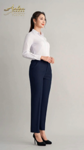 Quần baggy nữ công sởquần tây chuẩn form cao cấp tôn chân dài phom gumac yody thái hòa