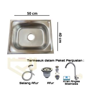 BAK CUCI PIRING STAINLESS LENGKAP 1SET