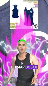 Singlet Tali Kecil Lion SInga Gym Fitness