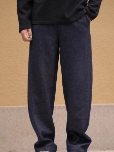 Quần Dài Ống Đứng Dày Dặn Mùa Thu Đông Mới Cho Nam Quần Dài Ống Rộng Thoải Mái Thời Trang Đa Năng Ấm Áp Quần Dài Thường Ngày