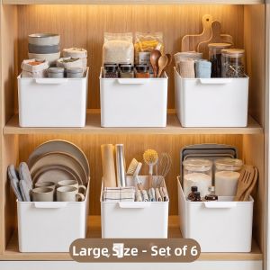 Kitchen Storage Organizer for Snacks Condiments Pots and Pans